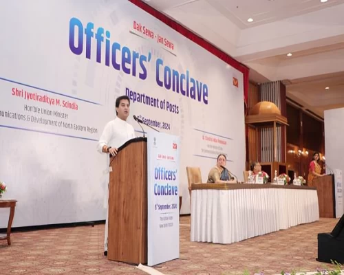 Jyotiraditya M Scindia inaugurates Department of Posts Officers' Conclave 2024